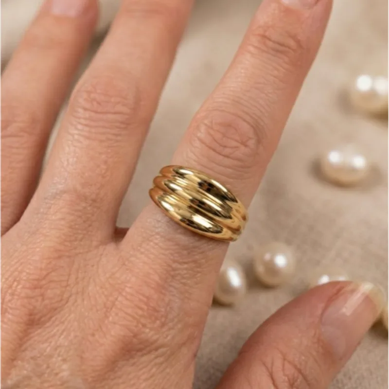 Lina Band Gold Yüzük